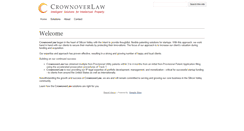 Desktop Screenshot of crownoverlaw.com